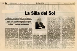 La silla del sol  [artículo] por Carlos René Ibacache.