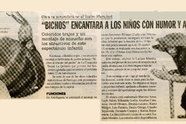 "Bichos" encantará a los niños con humor y aventuras  [artículo]