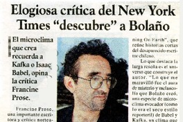 Elogiosa crítica del New York Times "descubre" a Bolaño  [artículo]