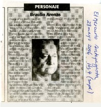 Personaje Braulio Arenas  [artículo]