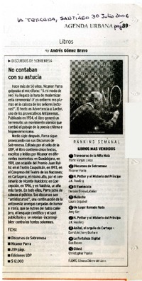 No contaban con su austicia  [artículo] por Andréa Gómez Bravo.