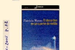 El Desorden en un cuerno de niebla Patricio Manns.  [artículo]