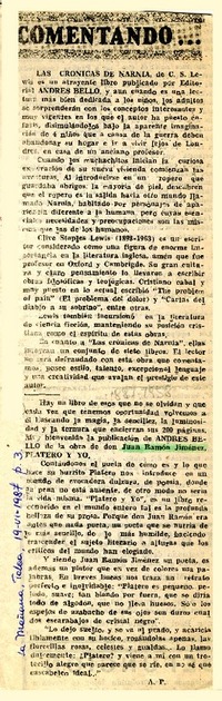 Comentando...  [artículo]A. P.