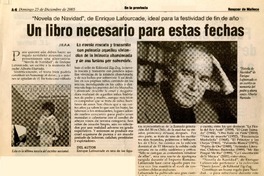 Un Libro necesario para estas fechas  [artículo]