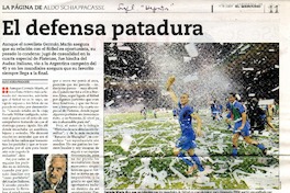 El defensa patadura  [artículo] Aldo Schiappacasse.
