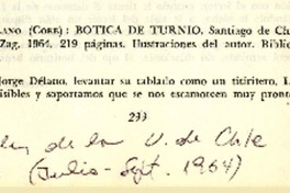 Botica de turnio  [artículo] Alfonso Calderón.