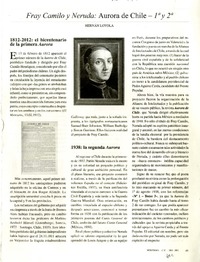 Fray Camilo y Neruda  [artículo] Hernán Loyola.