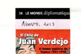 El Chile de Juan Verdejo  [artículo] Ricardo Parvex