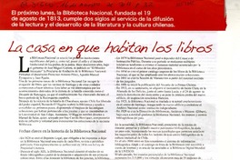 La casa en que habitan los libros  [artículo]
