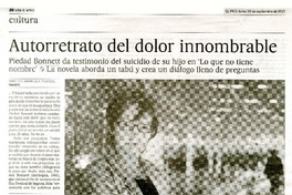 Autorretrato del dolor innombrable  [artículo] Winston Manrique Sabogal