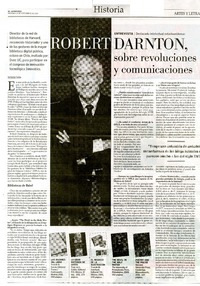 Robert Darnton, sobre revoluciones y comunicaciones  [artículo] Patricio Tapia