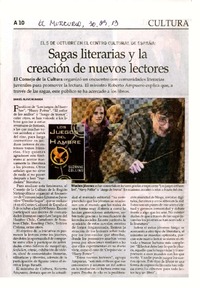 Sagas literarias y la creación de nuevos lectores  [artículo] Daniel Olave Miranda