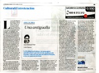 Una antigualla  [artículo] Juan Manuel Vial