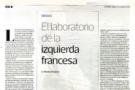 El laboratorio de la izquierda francesa  [artículo] Nicolás Ocaranza