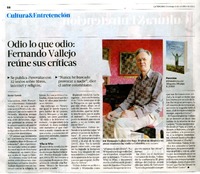 Odio lo que odio: Fernando Vallejo reúne sus críticas  [artículo] Javier García