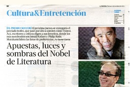 Apuestas, luces y sombras del Nobel de Literatura  [artículo]