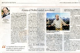 ¿Gana el Nobel un (a) novelista?  [artículo] Marco Antonio de la Parra
