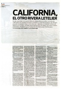 California, el otro Rivera Letelier  [artículo] Carla Mandiola