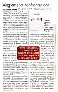 Alegremente confrontacional  [artículo] José Ignacio Silva A.