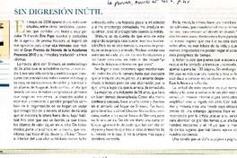 Sin digresión inútil  [artículo]