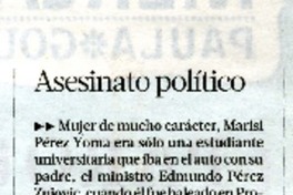 Asesinato político  [artículo]