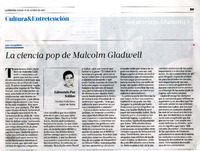 La ciencia pop de Malcolm Gladwell  [artículo] Edmundo Paz Soldán