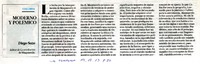 Moderno y polémico  [artículo] Diego Sazo