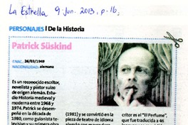Personajes de la historia : Patrick Süskund. [artículo]