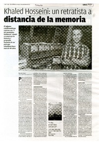 Khaled Hosseini: un retratista a distancia de la memoria  [artículo] Marcelo López