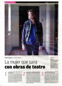 La mujer que sana con obras de teatro  [artículo]