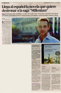 Llega al español la novela que quiere destronar a la saga "Millenium".  [artículo]
