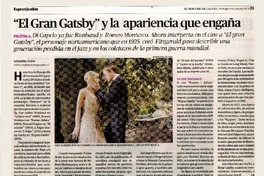 "El gran Gatsby" y la apariencia que engaña  [artículo] Sebastián Grant.