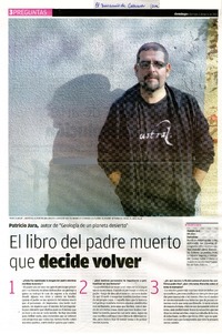 El libro del padre muerto que decide volver [entrevista].  [artículo]