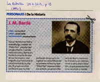 Personajes de la historia : J. M. Barrie. [artículo]
