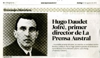 Hugo Daudet Jofré, primer director de la Prensa Austral  [artículo]