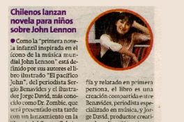 Chilenos lanzan novela para niños sobre Jhon Lennon.  [artículo]