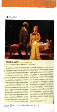 Son rumores, son rumores  [artículo] Alejandra Costamagna.