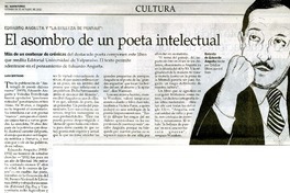 El asombro de un poeta intelectual  [artículo] Sara Bertrand