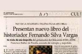 Presentan nuevo libro del historiador Fernando Silva Vargas  [artículo] E.I.S.