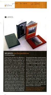 No basta con las palabras  [artículo] Diego Zuñiga