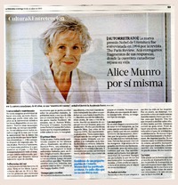 Alice Munro por sí misma  [artículo]