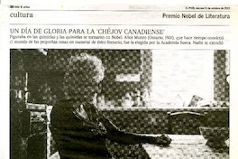 Alice Munro, el gran cuento de la vida  [artículo] Alberto Manguel