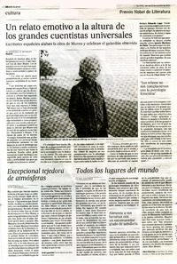 Un relato emotivo a la altura de los grandes cuentistas universales  [artículo] W. Manrique y A. Intxausti