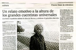 Un relato emotivo a la altura de los grandes cuentistas universales  [artículo] W. Manrique y A. Intxausti