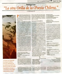 "La otra orilla de la poesía chilena"  [artículo] Jorge Matamala Cid