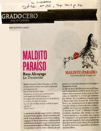 Maldito Paraíso  [artículo] Cristóbal Gaete