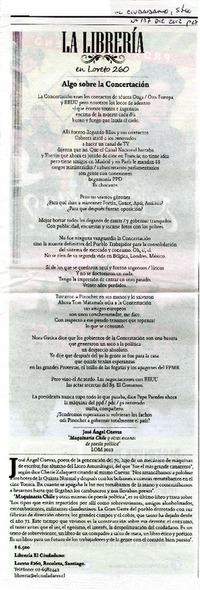 Algo sobre la concertación  [artículo]