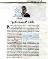 Bailando con la palida  [artículo] Pedro Lemebel