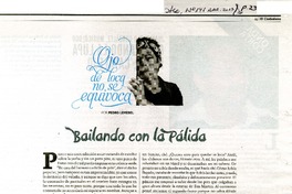 Bailando con la palida  [artículo] Pedro Lemebel