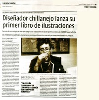 Diseñador chillanejo lanza su primer libro de ilustraciones  [artículo] Carolina Marcos Ch.